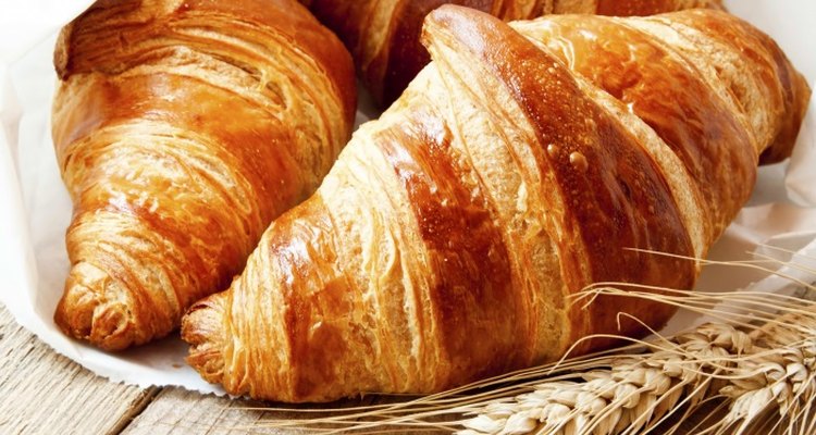 The crescent-shaped croissant is often eaten at breakfast or brunch.