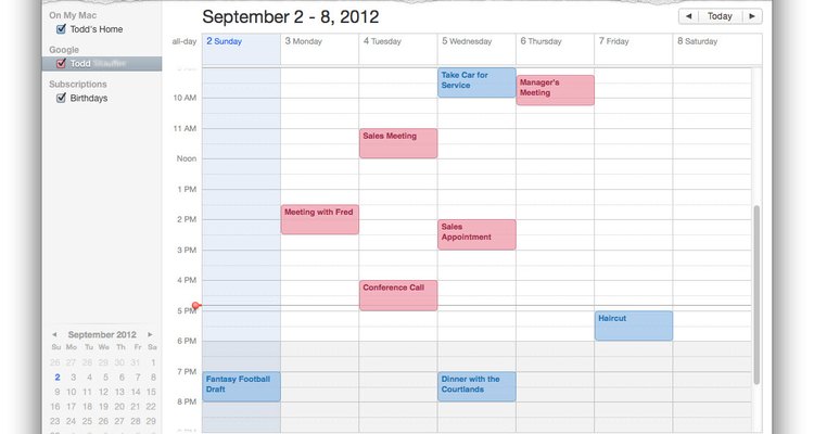 Se algo for adicionado ao calendário do Mac, ele vai sincronizar com o Google na nuvem e vice-versa