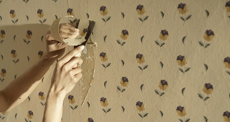 After you remove the wallpaper you may also have to remove the paste.