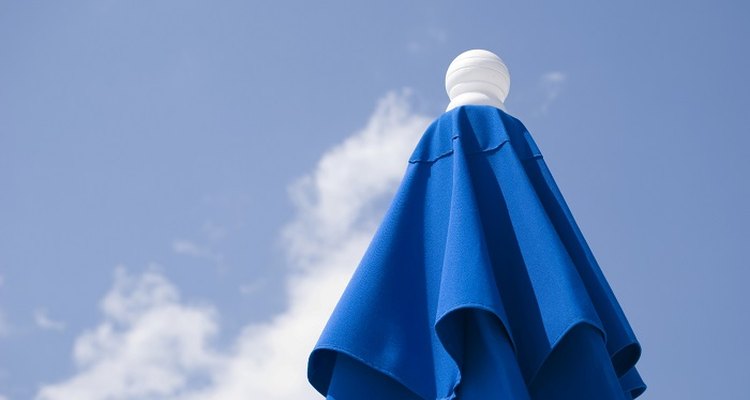 Protect yourself from the sun with a garden umbrella.