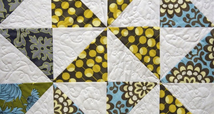 For a decorative doorstop, try quilting or embroidery fabric before piecing it together.