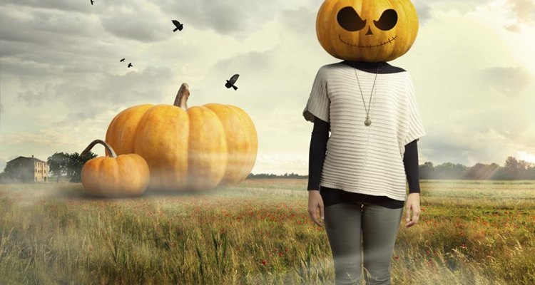 The pumpkin is a great choice for a Halloween vegetable fancy dress.