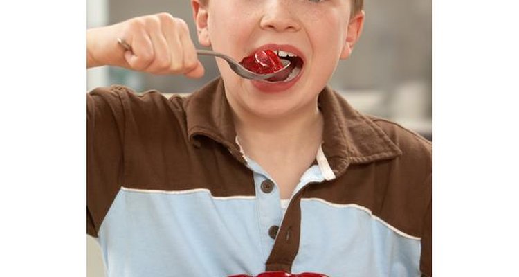 La gelatina les encanta a los niños.