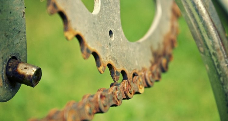Rust forms when metal is exposed to the elements.