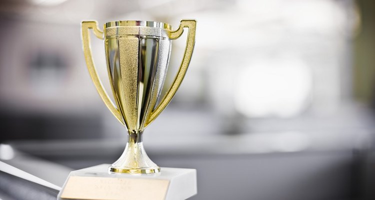 Declutter by throwing out those old trophies.