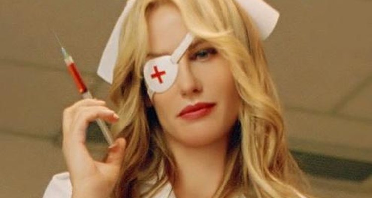 Use accessories to complete Elle Driver's sinister nurse look.