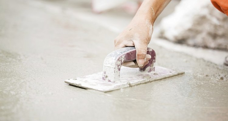 Seal concrete floors with PVA before painting.