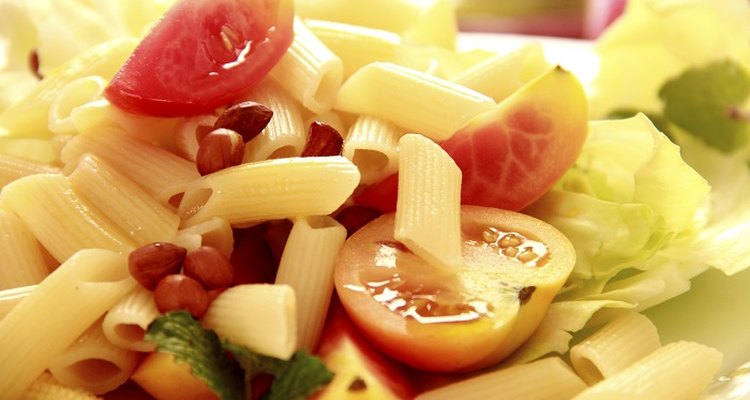 Penne pasta is easily cooked in boiling water.