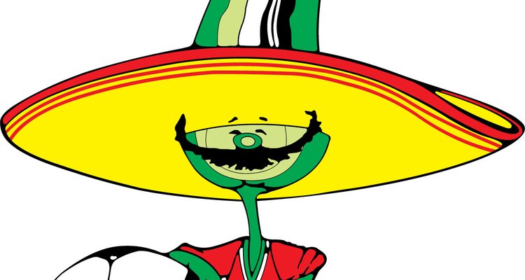 Pique usava o famoso sombrero mexicano e um belo bigode