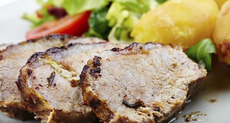 Serve pork tenderloin steaks with new potatoes and salad.
