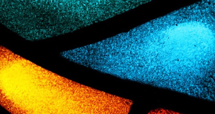 You can use acetate to make stained glass-like effects.