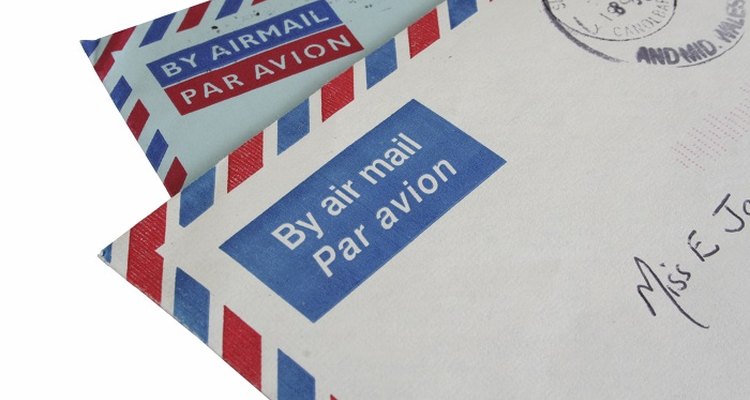 Letters sent to Germany by airmail will arrive quicker than by surface post.