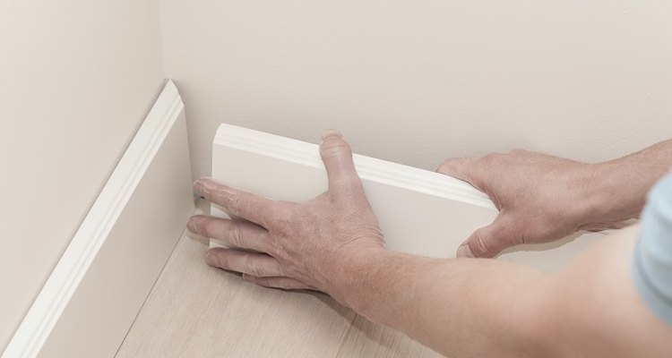 Give your floor an attractive finish by installing skirting boards.