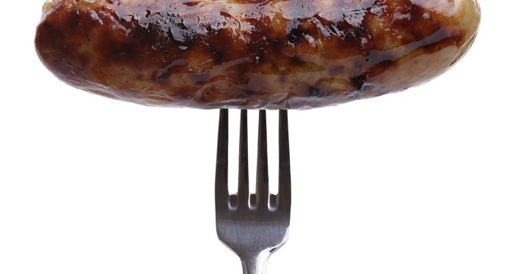 Inspect sausages that you've had for a while before cooking them.