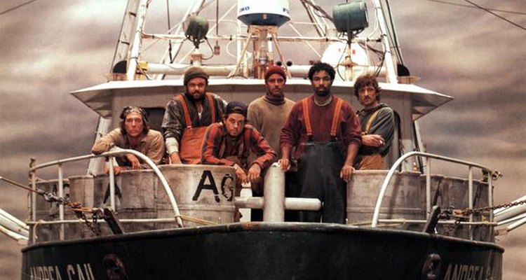 Equipo de pescadores a bordo del Andrea Gail.