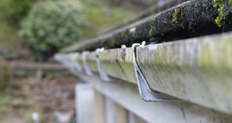 Rain gutters must slope slightly to prevent water from pooling.