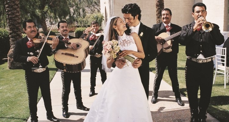 Mariachi bands perform at weddings and other celebrations.
