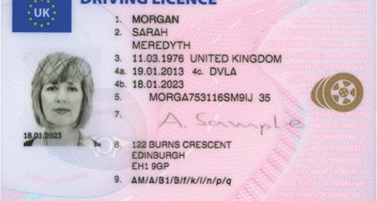 The UK driver's licence contains a hologram.