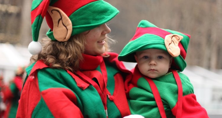 Dress up like Santa's little helper when you make homemade elf costumes.