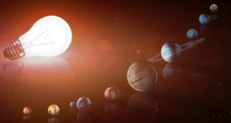 A solar system mobile will have several celestial bodies of varying sizes.
