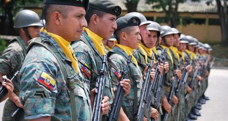 Fuerza militar ecuatoriana.