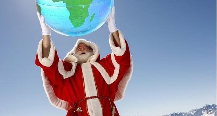 É difícil para as crianças acreditar que o Papai Noel entregue presentes para todas as crianças do mundo em uma noite