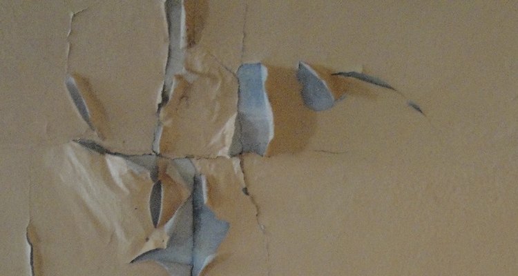 Paint can flake and peel over time.