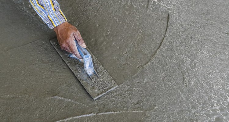 Lay self-levelling concrete over damaged floors.