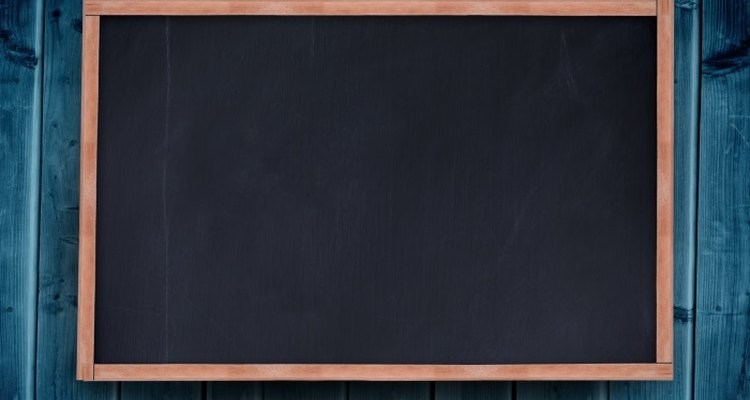 With a little care an old slate chalkboard can look new again.