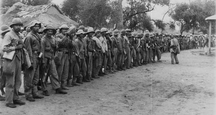 Fotografía tomada por un médico en la Guerra del Chaco.