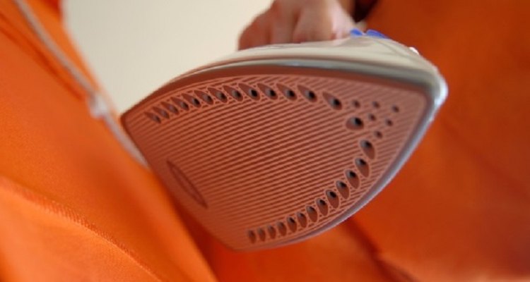 The soleplate allows the steam iron to glide smoothly across the fabric.