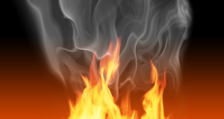 You can use paper flames to decorate for Halloween.