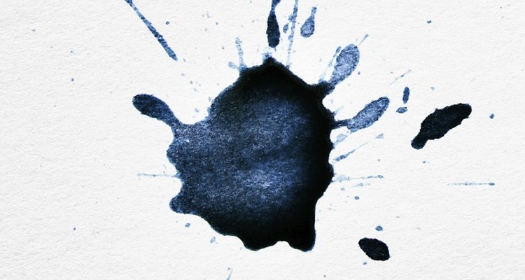 Remove stubborn ink stains carefully to avoid spreading the problem.