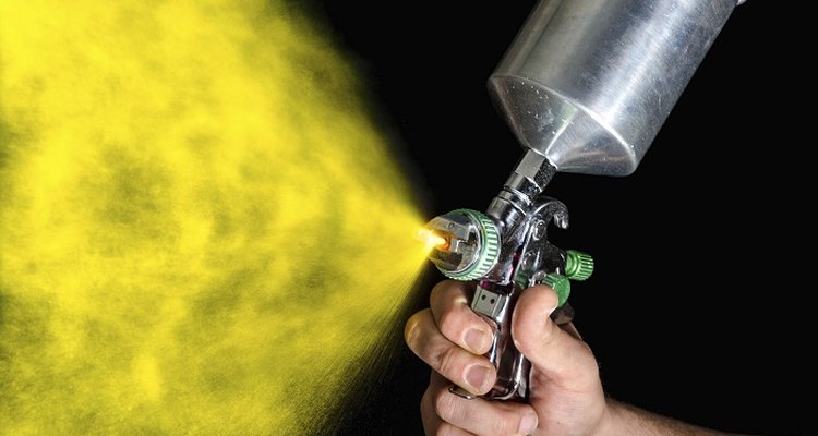 Use specialist spray paint to touch-up powder-coated surfaces.