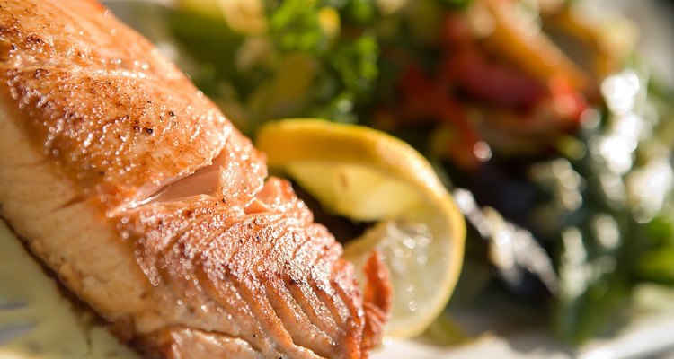 It's easy to microwave a salmon fillet