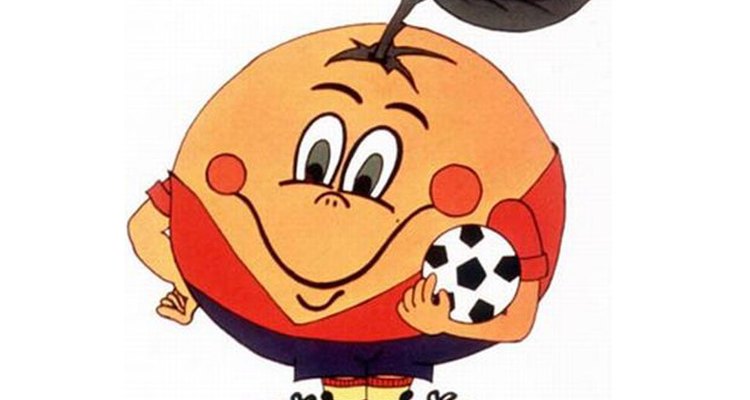A Espanha escolheu uma laranja sorridente como mascote do seu mundial realizado em 1982