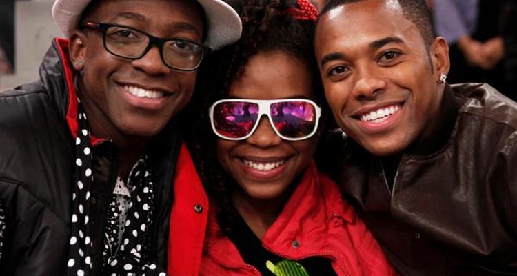 Luane Dias com Mumuzinho e Robinho no programa Esquenta!, da Rede Globo