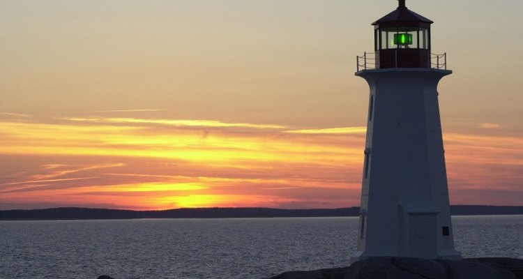 A model lighthouse is a fun craft project for children.
