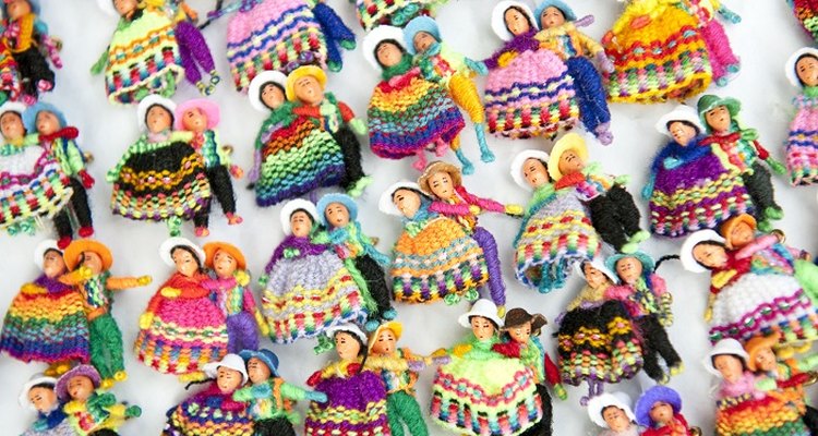 Worry dolls are a traditional children's toy in Guatemala.