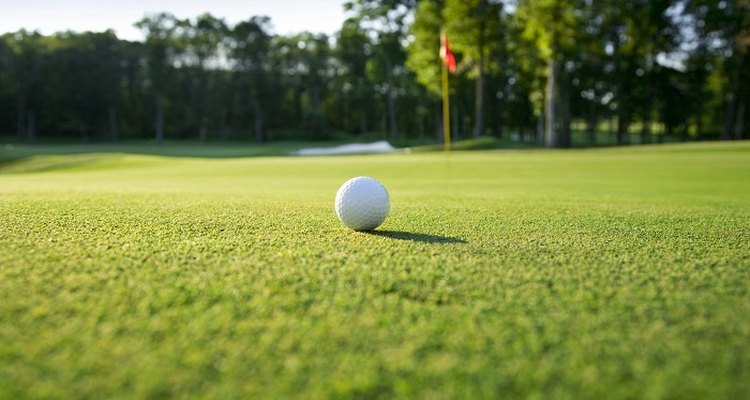 Get a perfect playing surface on your golf green with careful mowing.