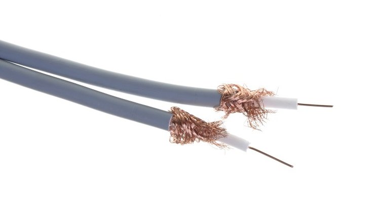 Repair a cut TV aerial cable by splicing the ends together.