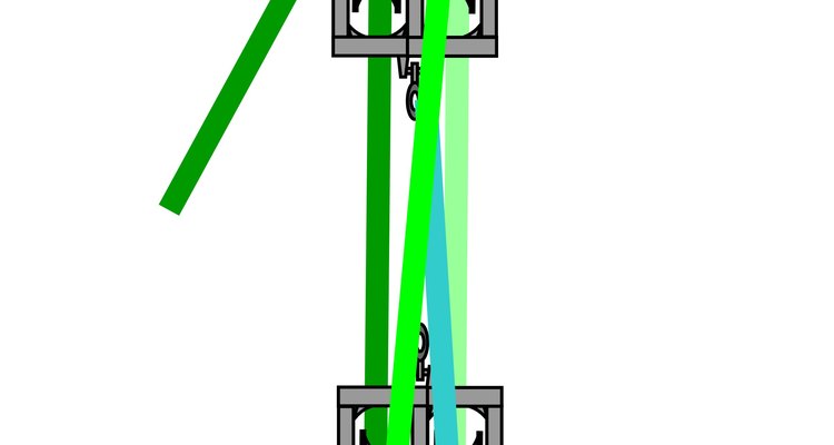 How to set up a double pulley system