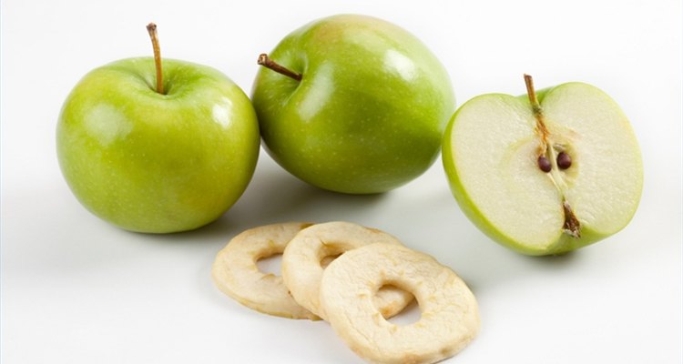 Manzanas deshidratadas.