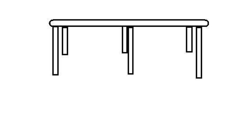 Conecta las patas al marco de la mesa.