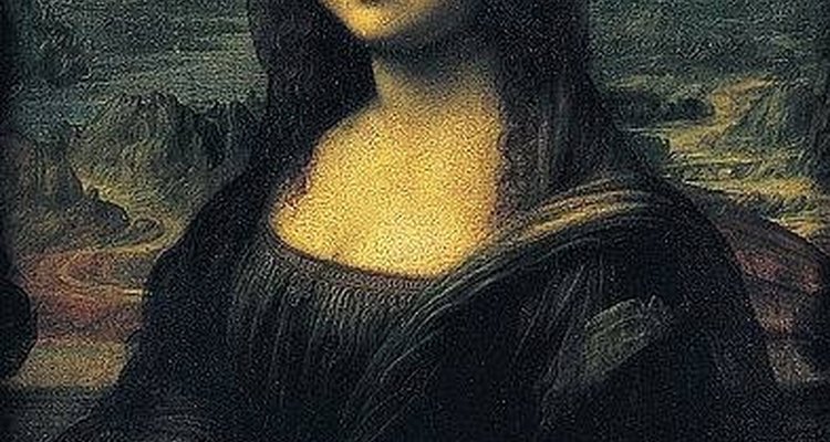 Detalhes da Mona Lisa com a técnica do sfumato