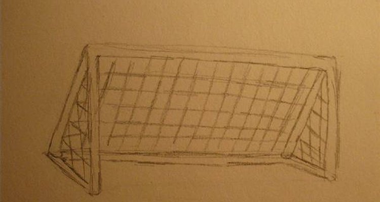 Desenhando um gol de futebol