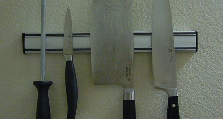 Conjunto de cuchillos de cocina.