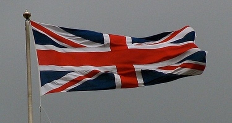 La bandera de Gran Bretaña ondeó en el territorio en un principio.