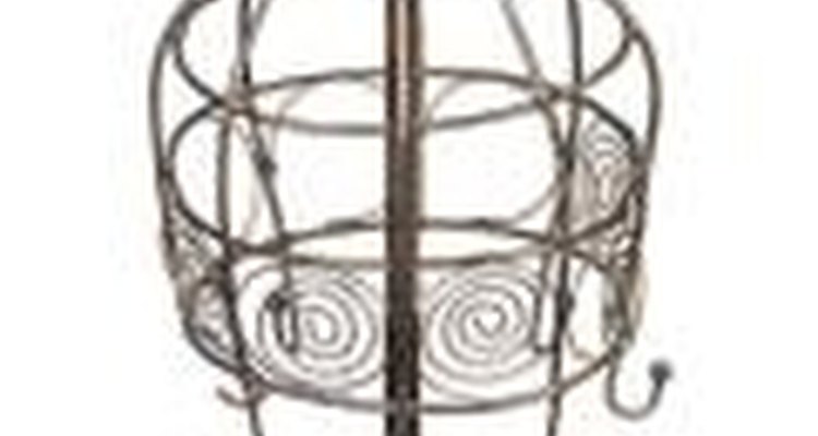 Sculpt wire into forms with soldered joints to create your lampshade.