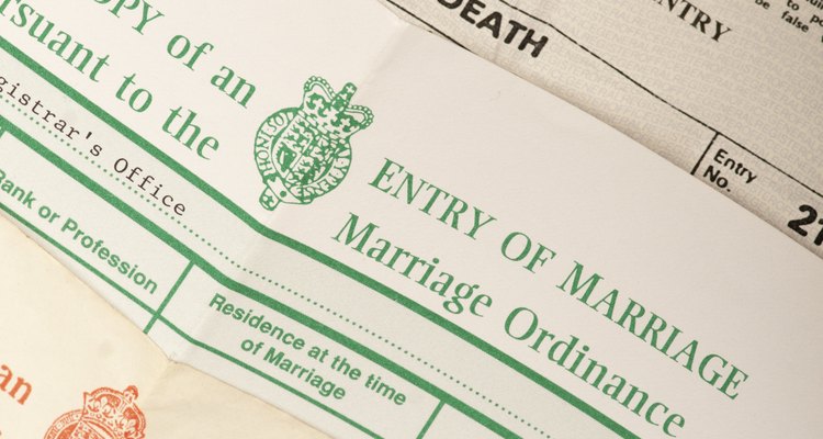 Birth, marriage and death certificates